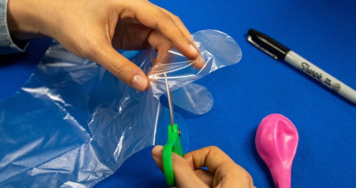 Cut a finger off the glove